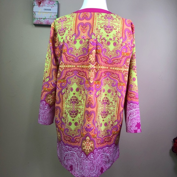 TravelSmith 3/4 Sleeve V Neck Tunic SP - Picture 4 of 8